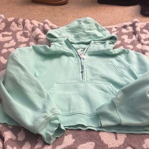 Lululemon Wild Mint Scuba Half Zip Hoodie